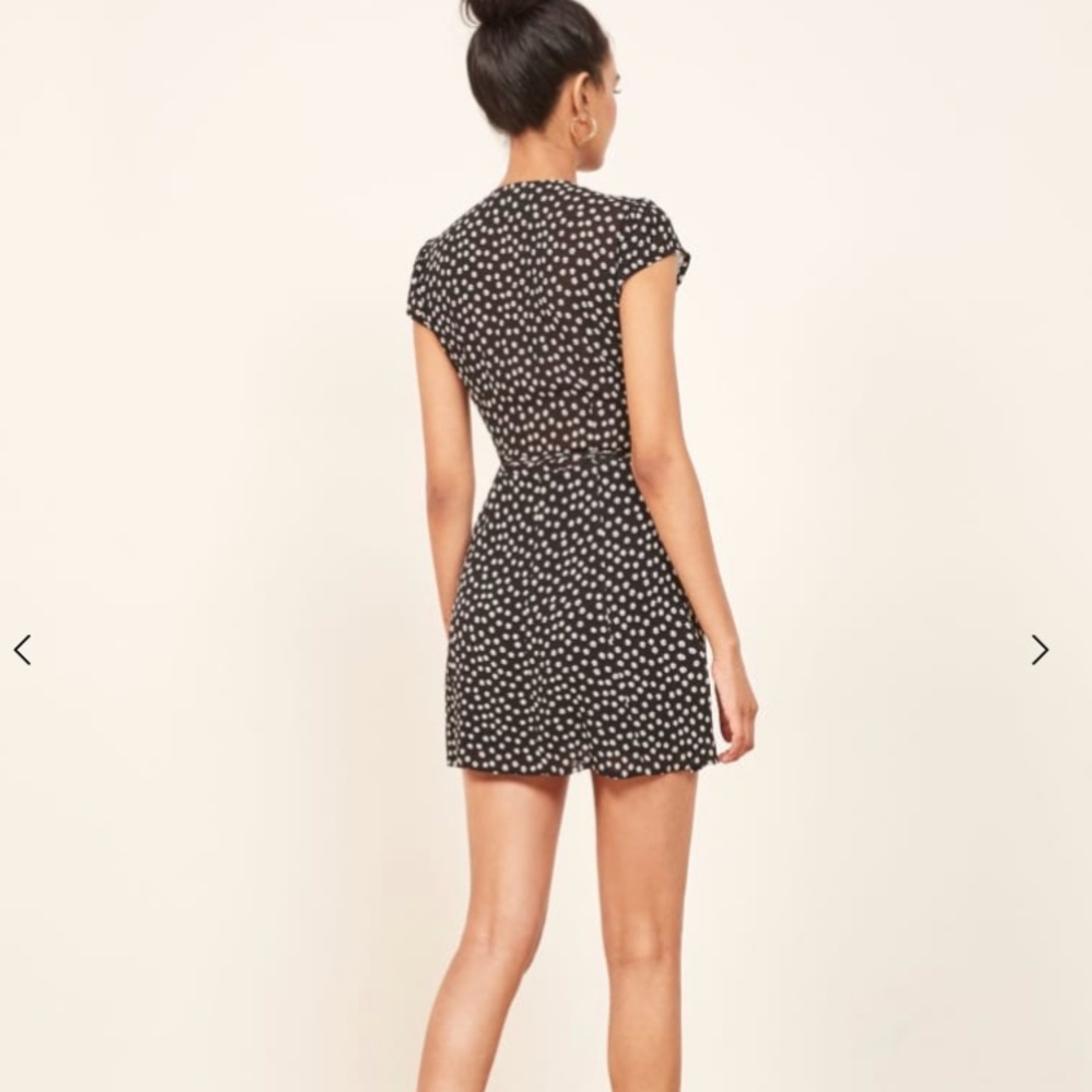 *SOLD* Reformation Dawn wrap mini dress L - Picture 5 of 6